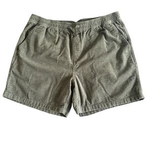 Katin XL 5in Green Waffle Corduroy Elastic Waist Drawstring Men's Ward Shorts